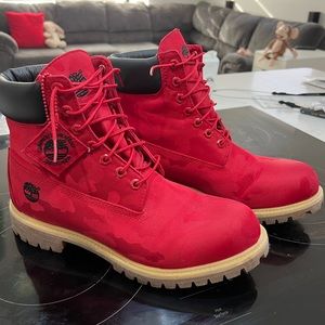 Timberland pro boots red camouflage size 11